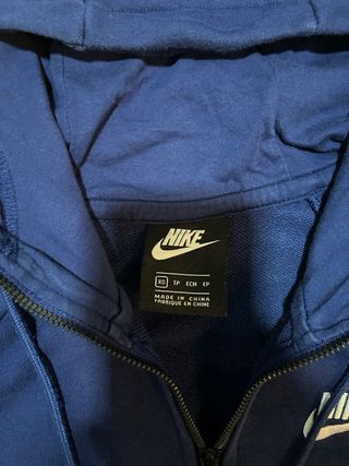 Sudadera Nike Azul con Cremallera