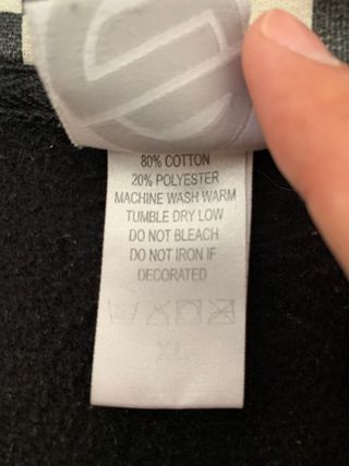 Sudadera Santa Cruz Cremallera Talla XL Negra