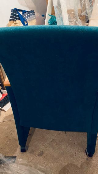 Silla de oficina tela y madera