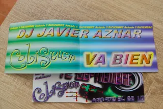 Flyers Discoteca Coliseum. 5° Aniv + Navidad. 1998