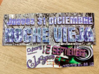 Flyers Discoteca Coliseum. 5° Aniv + Navidad. 1998