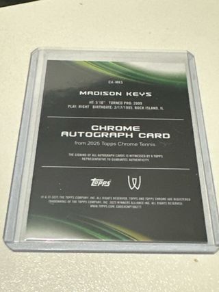 Madison Keys Auto /50 Carta Cromada