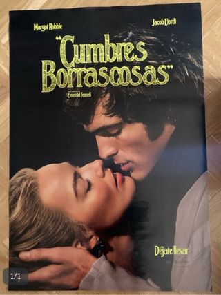 Póster Cumbres Borrascosas Margot Robbie.