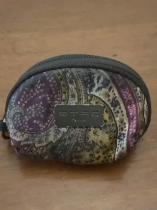 Portachiavi Etro in tela con fantasia