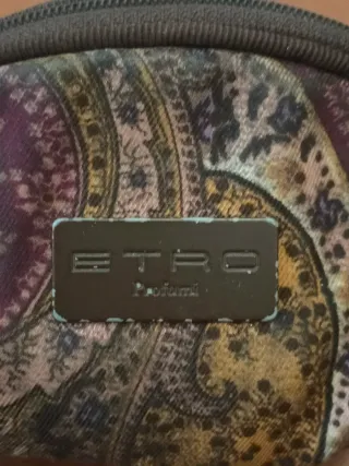 Portachiavi Etro in tela con fantasia