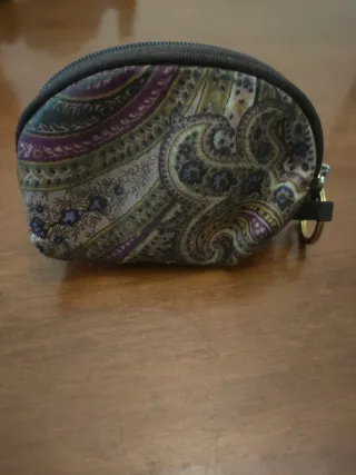 Portachiavi Etro in tela con fantasia