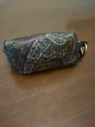 Portachiavi Etro in tela con fantasia