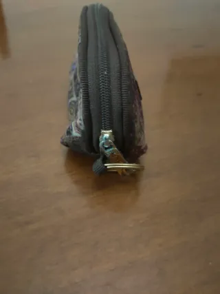 Portachiavi Etro in tela con fantasia