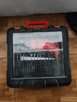 Taladro Percutor Einhell con Maletín y Brocas