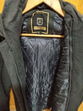 Abrigo gris JUSTBOY hombre