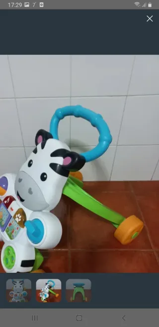 Andador bebé cebra Fisher-Price