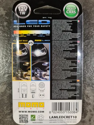 Lampadine LED MOMO T1O 12V 1W