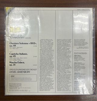 Vinilo Tchaikovsky 1812 Overture DG