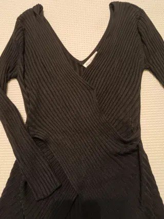 Camiseta canalé cruzada