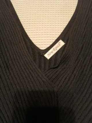 Camiseta canalé cruzada