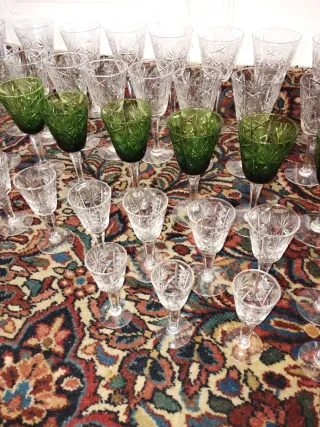 Cristalería antigua de vidrio