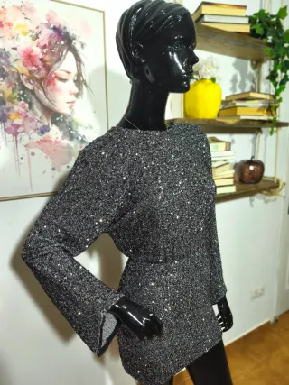 Vestido Zara fiesta lentejuelas