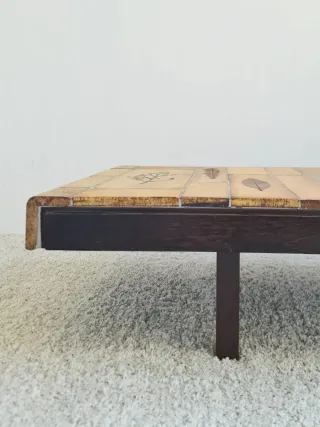 Mesa centro ROGER CAPRON. Francia, 60s.