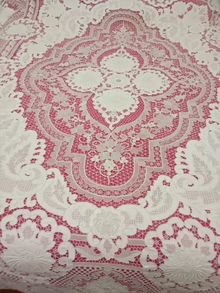 Colcha de encaje de burano recimps uva ojas parra