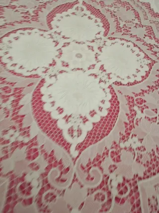 Colcha de encaje de burano recimps uva ojas parra