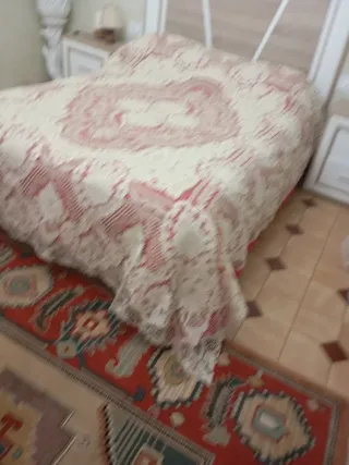 Colcha de encaje de burano recimps uva ojas parra