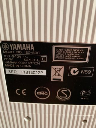 Yamaha ISX800 Sistema Audio Plata + Mando