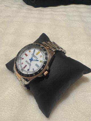 Reloj Geneva Hombre Oro y Plata