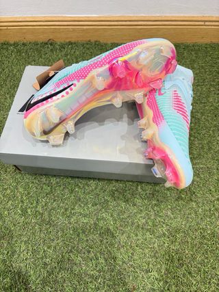 Botas Fútbol Nike Phantom Azul/Rosa