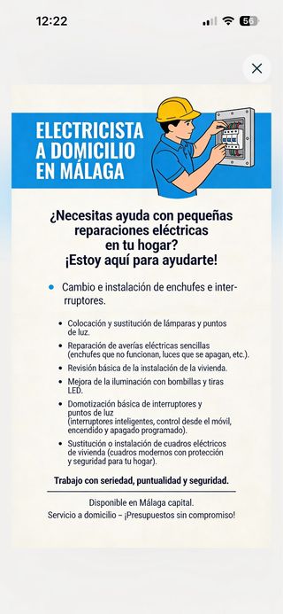 Electricista Málaga capital