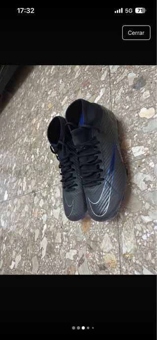 Botas Nike Mercurial Superfly Negras y Azules