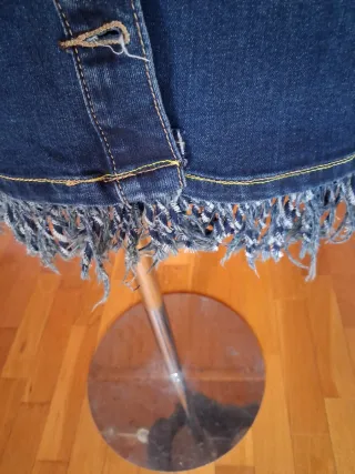 Vestido vaquero con flecos