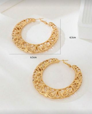 Pendientes Aro Aleación Zinc Plateado