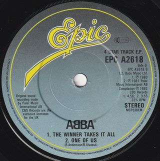 ABBA Greatest Original Hits - 4 Track EP UK