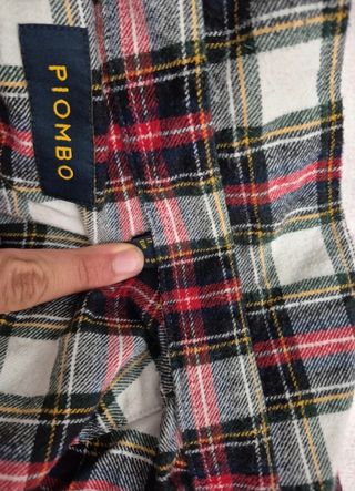 Camicia Uomo Caldo Cotone a Quadri