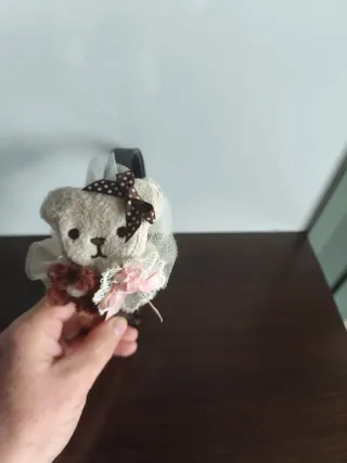 Diadema Oso Peluche Beige Marrón