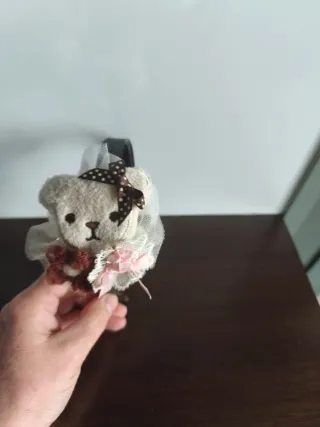 Diadema Oso Peluche Beige Marrón