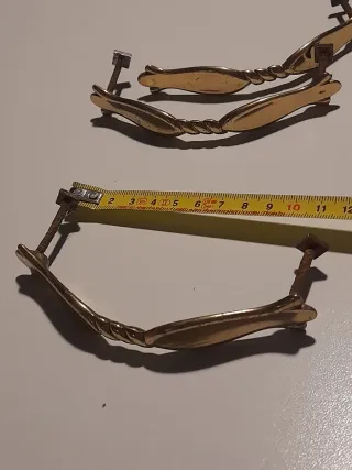 Maniglie Mobili Vintage Anni '50 Oro