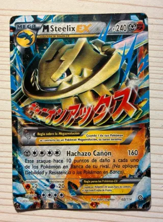 Carta Mega Steelix EX Español 68/114
