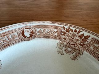 Prato Antigo Faiança – 23,5 cm – Vintage Decoração