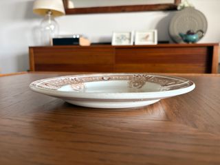 Prato Antigo Faiança – 23,5 cm – Vintage Decoração