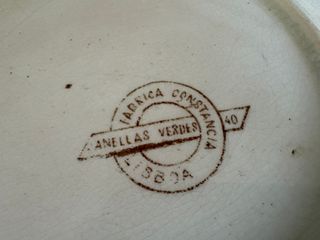 Prato Antigo Faiança – 23,5 cm – Vintage Decoração