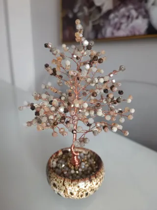 Árbol de Cobre Piedras Facetadas