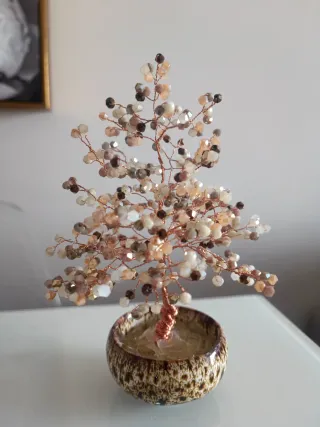 Árbol de Cobre Piedras Facetadas