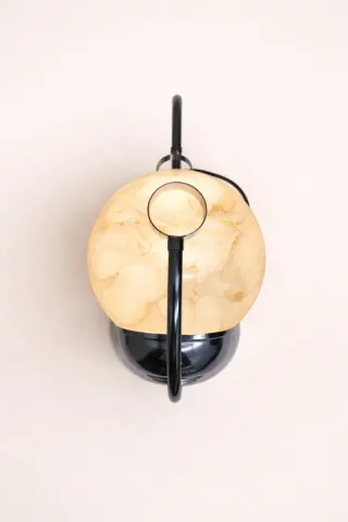 Candeeiro Vintage Opal Vidro Metal