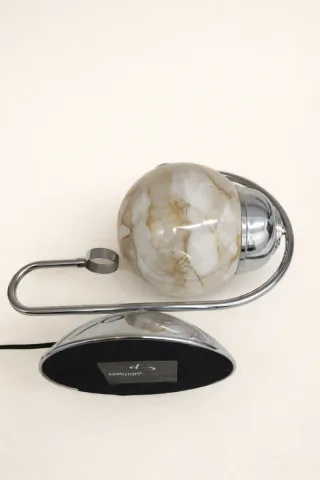 Candeeiro Vintage Opal Vidro Metal