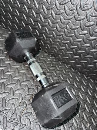 Mancuerna hexagonal 7kg