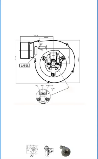 Extractor de humos FERGAS estufas pellets