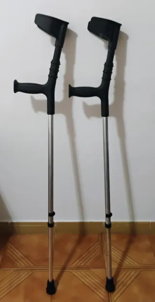 Muletas Aluminio Ajustables.