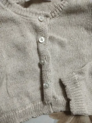 Giacchetto bimba beige con bottoni