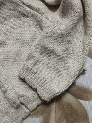 Giacchetto bimba beige con bottoni